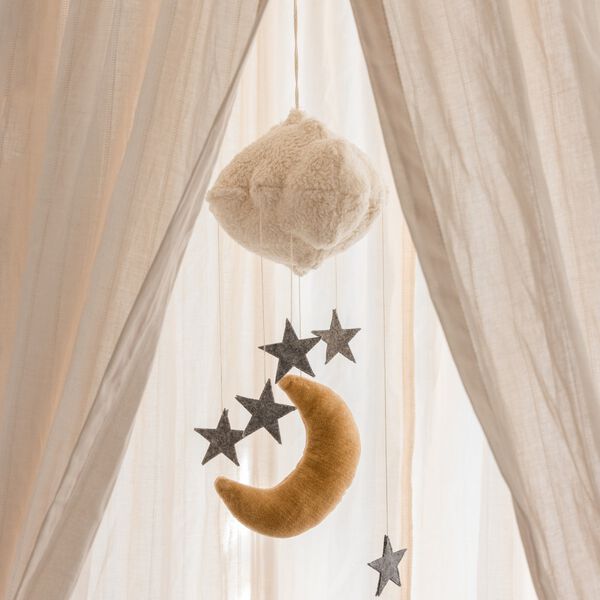 Moon & Stars babyuro, beige, Sebra