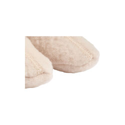 Wool Fleece Booties Lei, pale lilac, Wheat