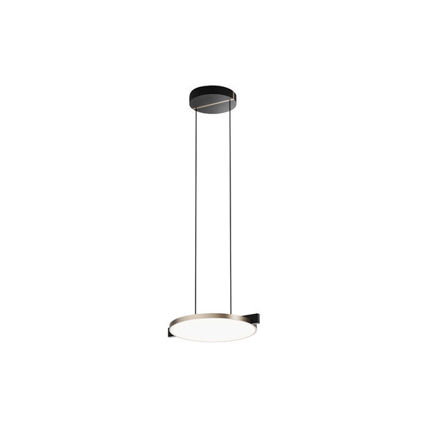 INLAY S2 DISC pendel, matt black/satin gold, LIGHT-POINT