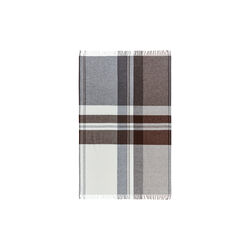 Oxford plaid, 5088&nbsp;white&nbsp;brown, Silkeborg Uldspinderi