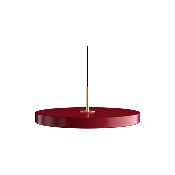 Asteria Plus Pendant, ruby red/brass, UMAGE