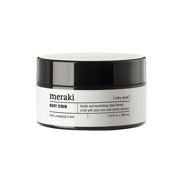 Body scrub, silky mist, Meraki