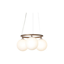 Miira 3 Circular Pendant, dark bronze/opal, Nuura