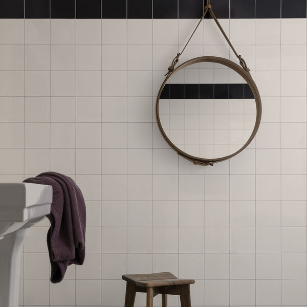 Adnet Circular Wall Mirror, tan, GUBI