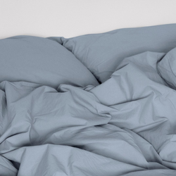 Percale sengesæt, dueblå, Sekan