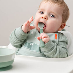 Foodie Easy-grip babyske 3-pak, blue, Done by Deer