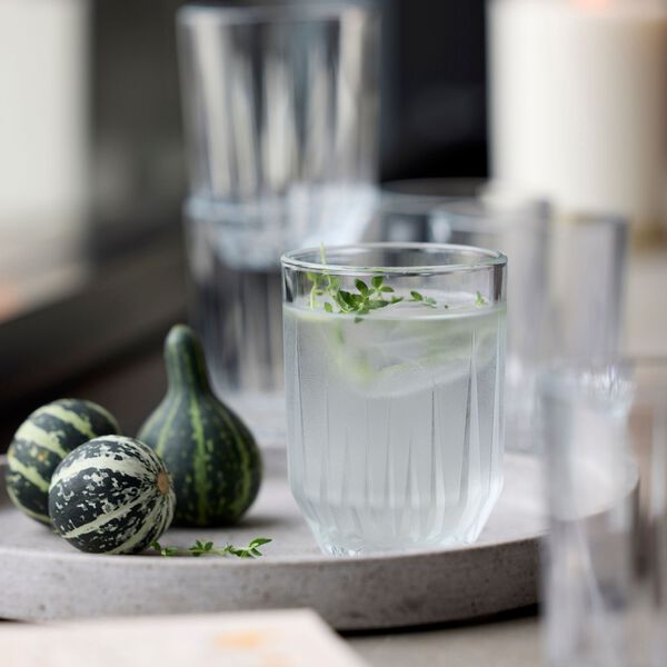 Astrid Vandglas 6 stk., Lyngby Glas