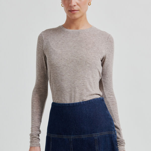 Columbo Denim Skirt, dark blue denim, Second Female