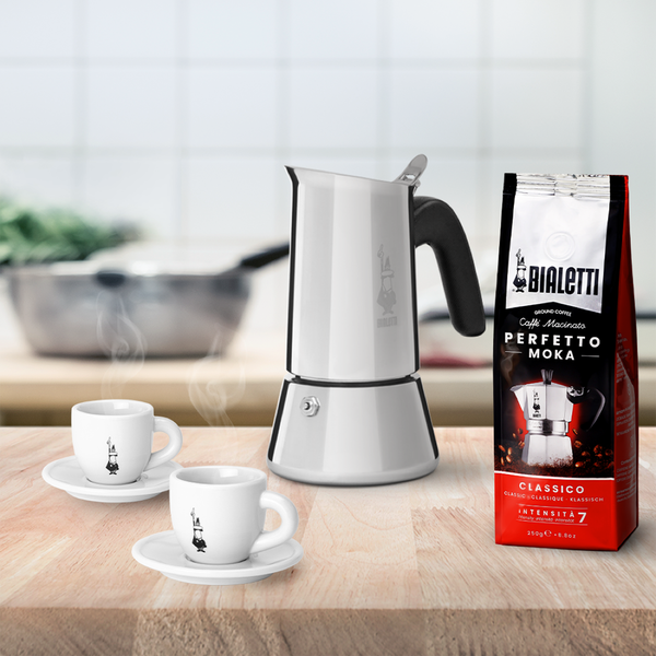 Venus espressokande 4 kopper, s&oslash;lv, Bialetti