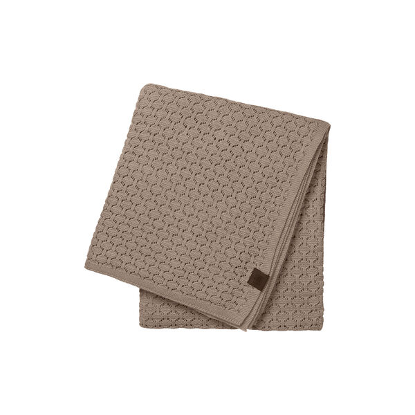 Strikket Plaid Square, khaki Strikket Plaid Square, khaki, By LOHN