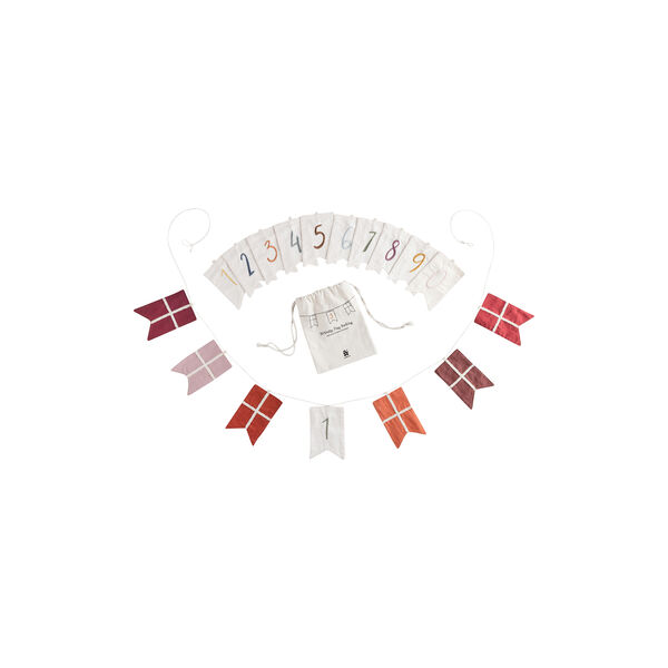 Fødselsdags flagranke tal 0-9, Sebra