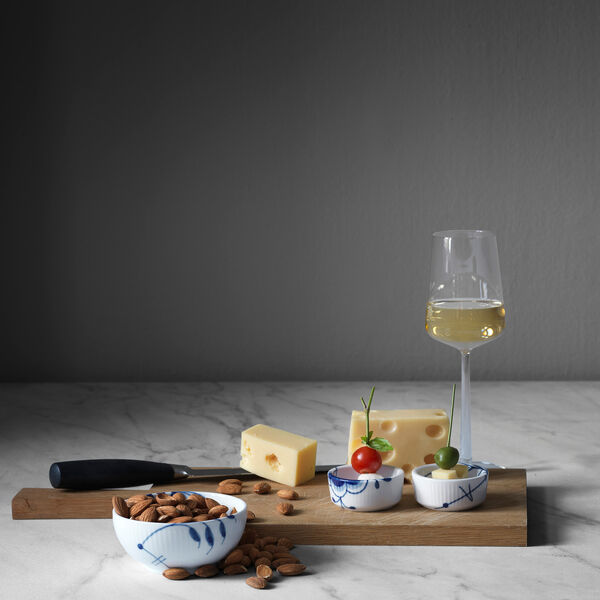 Blå Mega Riflet skål 24 cl, Royal Copenhagen