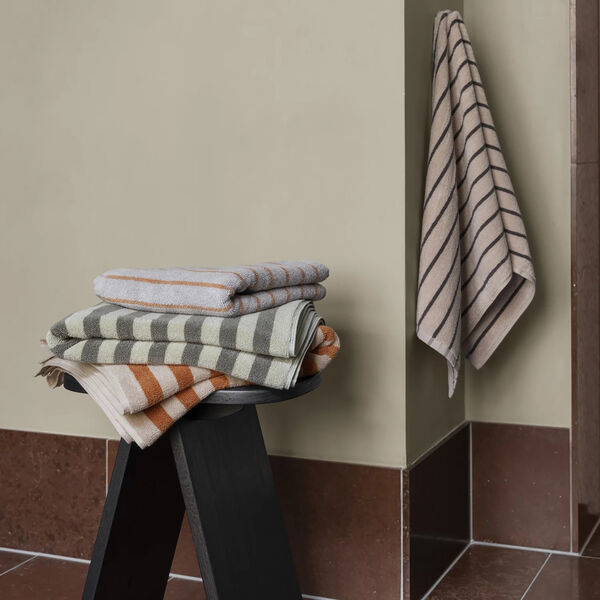 ARTO Badeh&aring;ndkl&aelig;de tykke striber, desert sage/agave green, Blomus