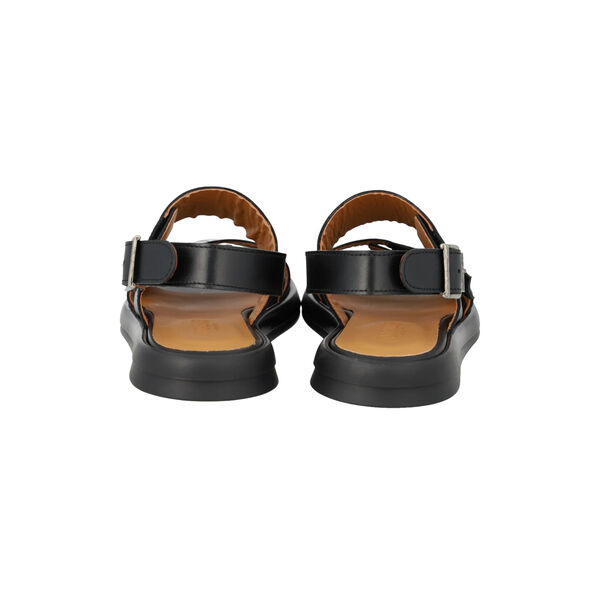 Sandal med justerbare velcroremme, black, ANGULUS