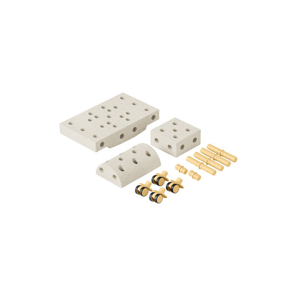 Curiosity s&aelig;t, sand grey/honey yellow, MODU