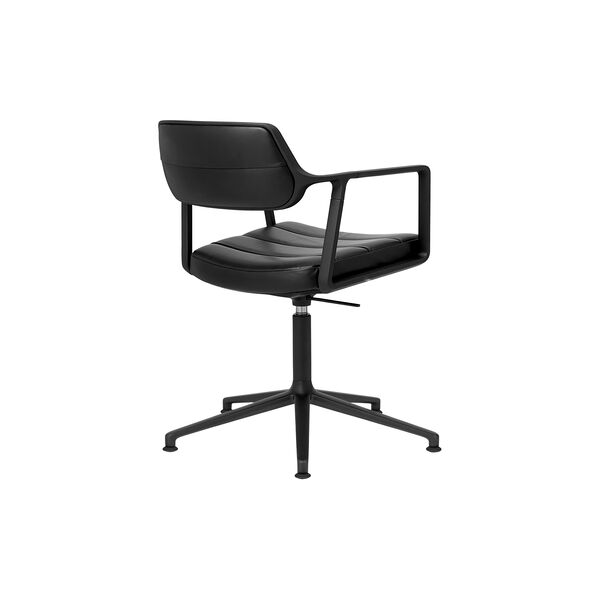 VIPP453 Swivel+ Chair with Gliders, black/black, Vipp