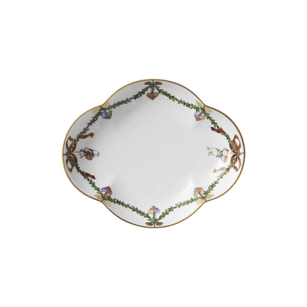 Stjerne Riflet jul fad 17,5 cm, Royal Copenhagen