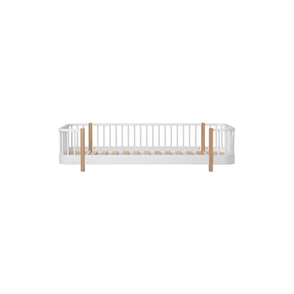 Wood Original | 90x200 cm | Hvid/Eg | Gulvseng, Oliver Furniture