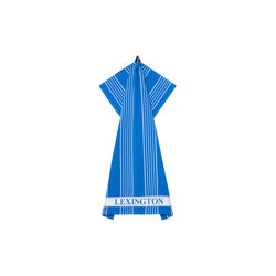 Striped Organic Cotton Terry Kitchen Towel, blue/white, Lexington