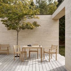 AH502 Outdoor spisbordsstol med arml&aelig;n, Carl Hansen & S&oslash;n