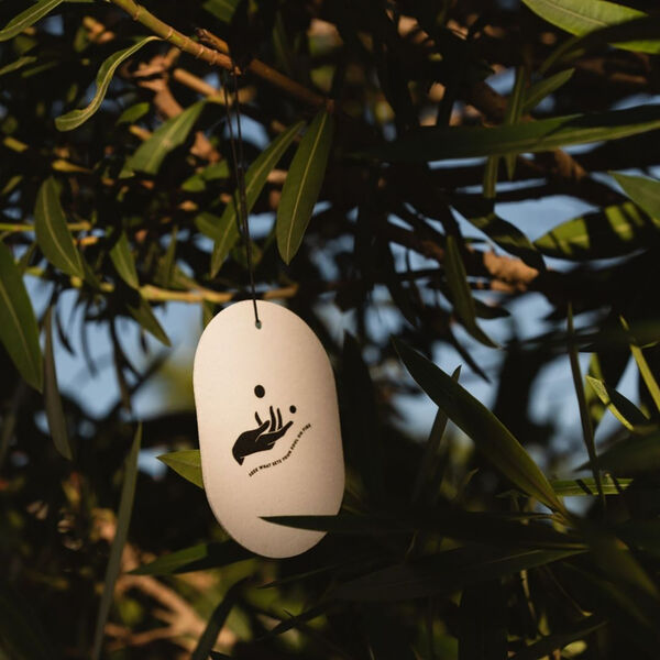 No. 6 Scented Car/Room Tag, Galbanum/Sandalwood, Candly & Co