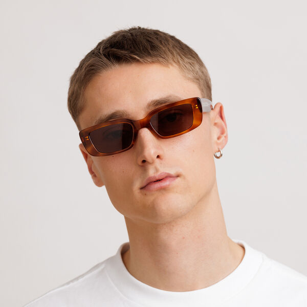 GRACE REVEAL solbriller, havana/transparent, MESSYWEEKEND