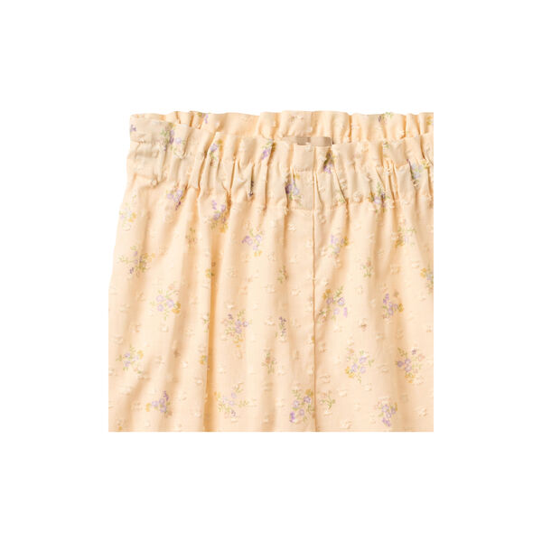 Trousers Polly, barely apricot flowers, Wheat