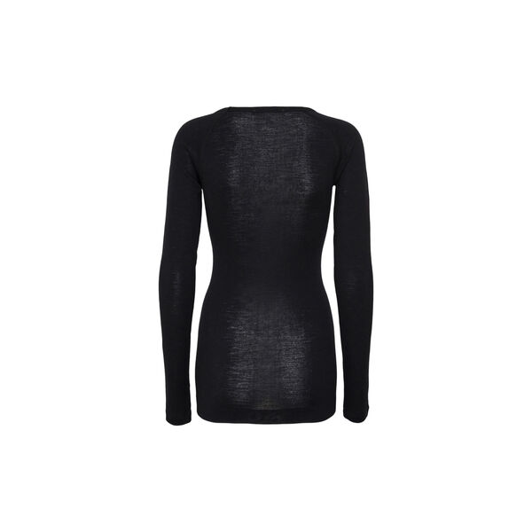 Jade Bluse, black, Seamless Basic