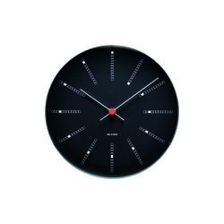 Bankers v&aelig;gur, sort, Arne Jacobsen Clocks