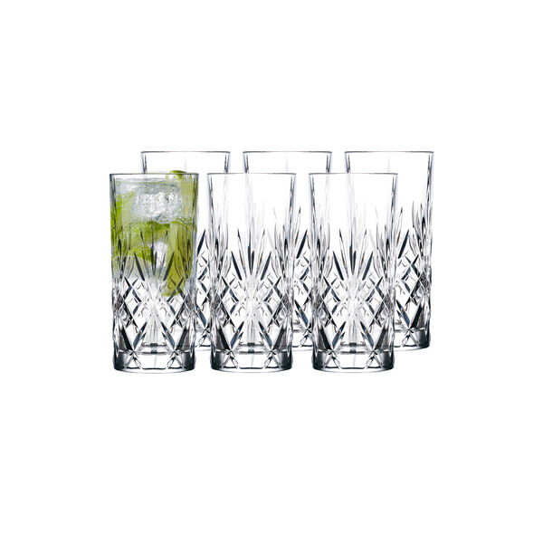 Melodia highball 6 stk., Lyngby Glas