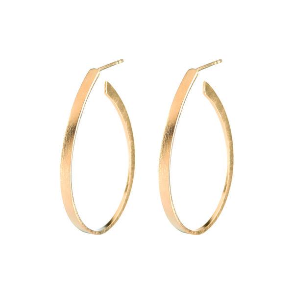 Oval &oslash;reringe, guld, Pernille Corydon Jewellery