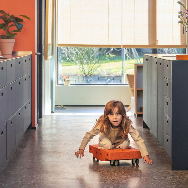 Rullebr&aelig;t, burnt orange/dusty green, MODU