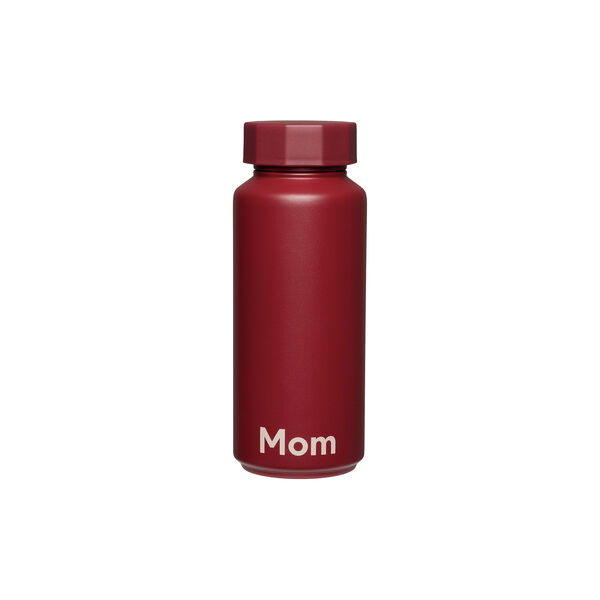 Termoflaske MOM, bugundy, Design Letters