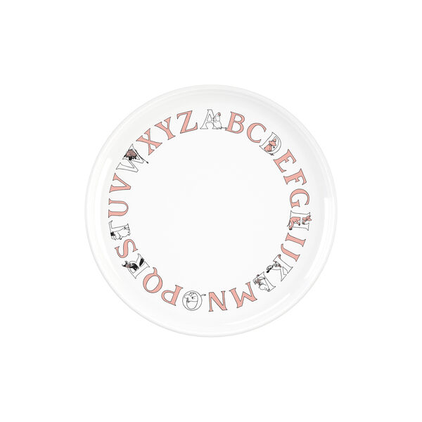 Moomin ABC tallerken &Oslash; 20 cm, moomin salmon, RIG-TIG