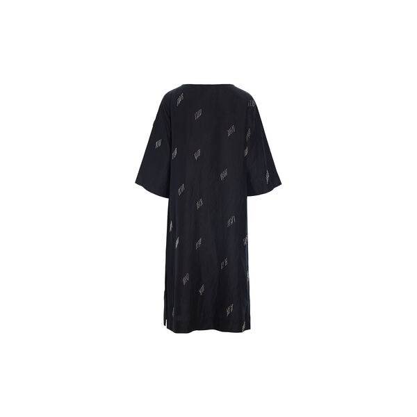 Airy linen kjole med perler, black, BITTE KAI RAND