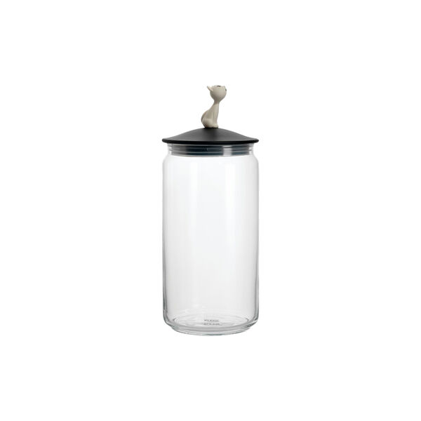Lul&aacute;Jar opbevaringsglas, sort, Alessi