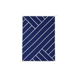 T&aelig;ppe VK-2, indigo/hvid, NORDICMODERN