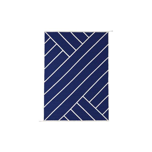T&aelig;ppe VK-2, indigo/hvid, NORDICMODERN