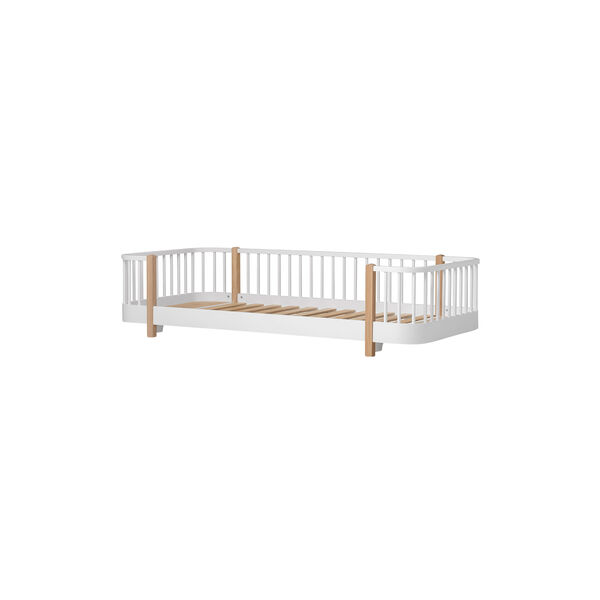Wood Original | 90x200 cm | Hvid/Eg | Gulvseng, Oliver Furniture