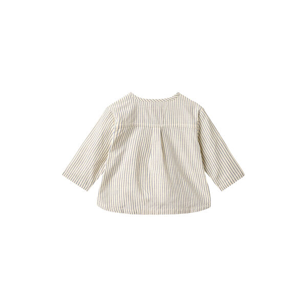 Shirt Bj&oslash;rk, dark blue stripe, Wheat