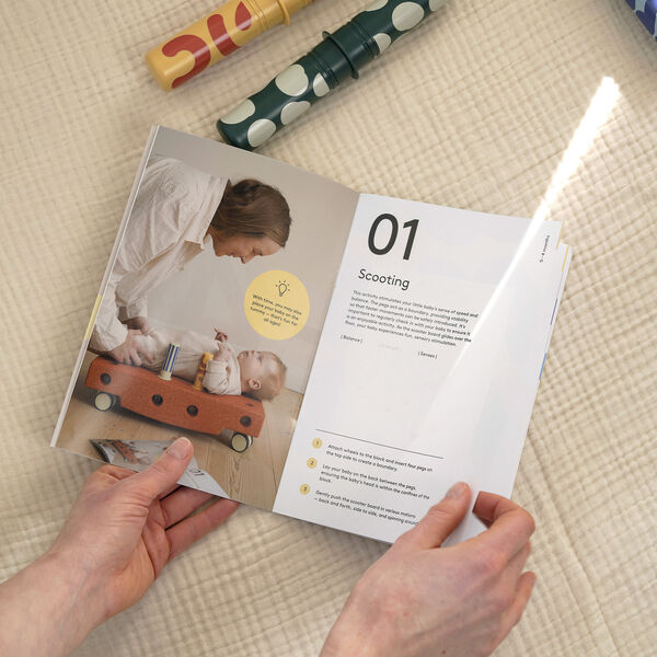 Baby motoriks&aelig;t, sand grey/honey yellow, MODU