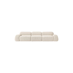 Wolke 4-seater Modular Sofa, boucl&eacute; light beige, Westwing Collection