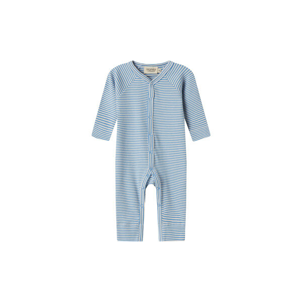 Rena LS Romper, blue stripe, MarMar Copenhagen