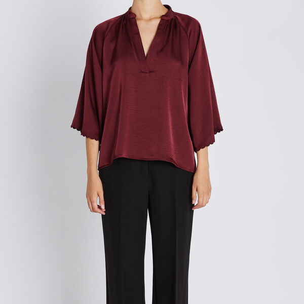 BeckiaBBWinny blouse, burgundy, Bruuns Bazaar