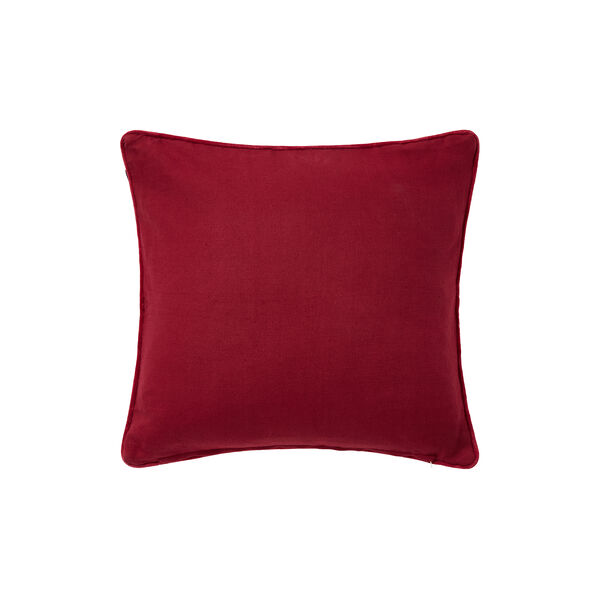 Quilted Checked Pillow Cover, green/red/beige, Lexington