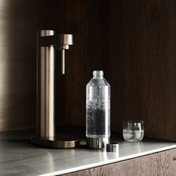 Brus flaske til kulsyremaskine, clear/steel Brus flaske til kulsyremaskine, clear/steel, Stelton