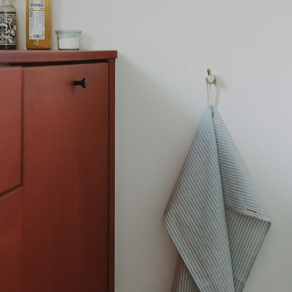 Penny viskestykke, beach stripe, Studio Feder