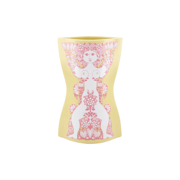 Nina Vase, gul/pink, Bj&oslash;rn Wiinblad