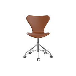 Serie 7™ 3117 fuldpolstret kontorstol, Essential walnut, Fritz Hansen