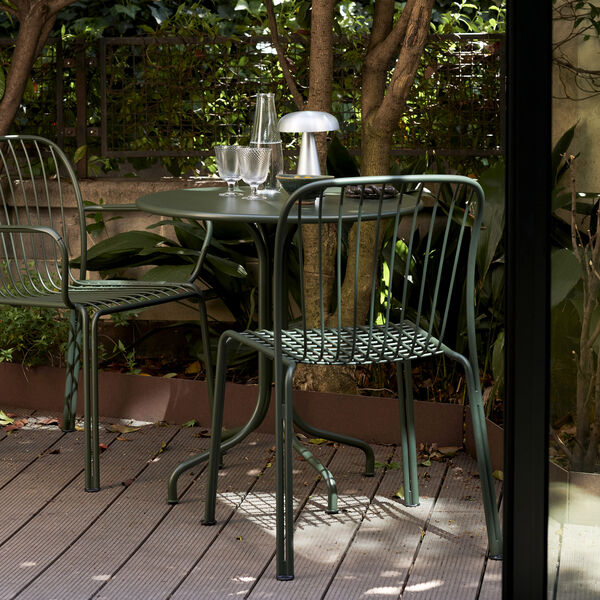 Thorvald SC94 Outdoor Side Chair, bronze green, &Tradition
